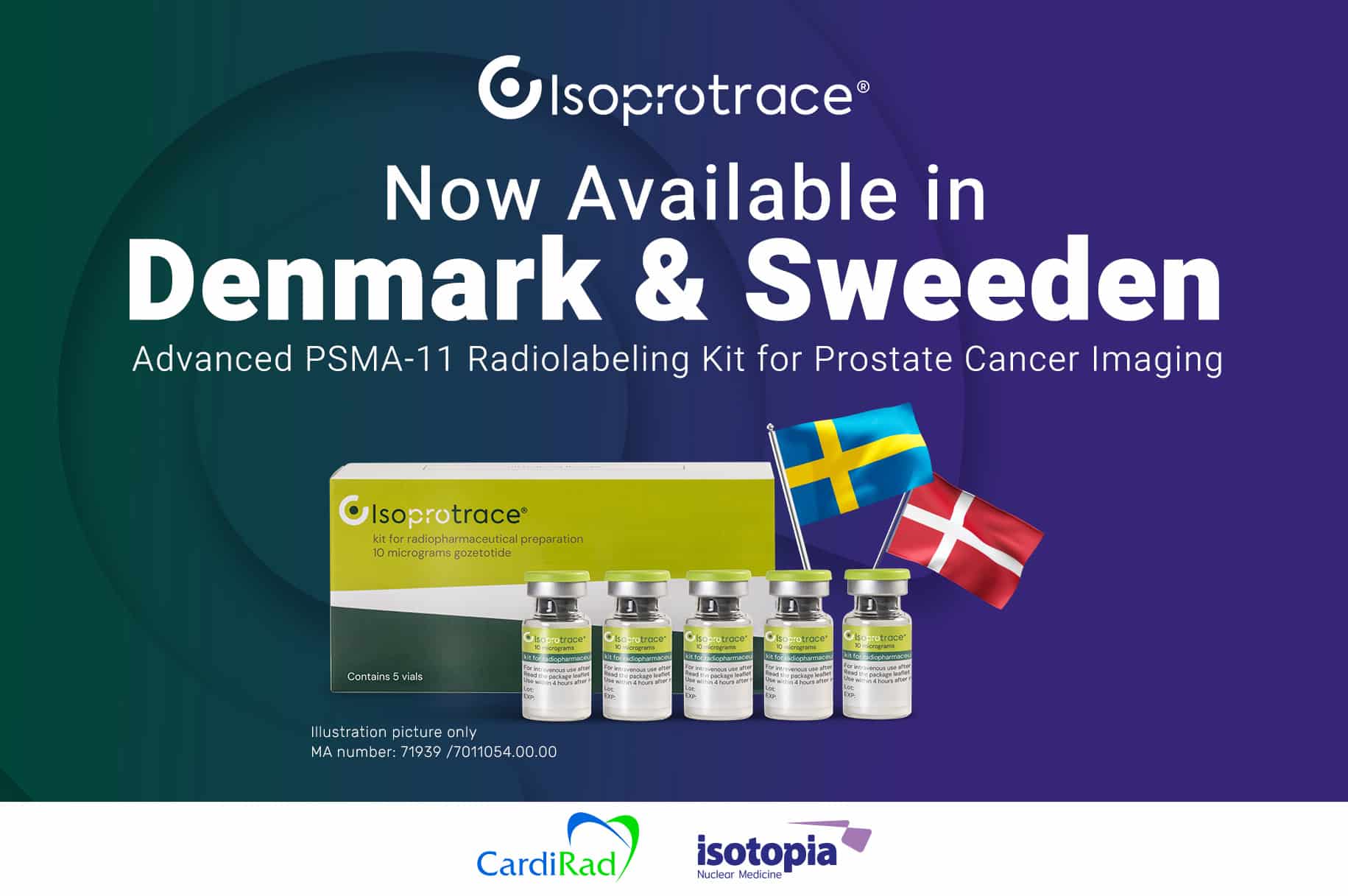 Isotopia and Cardirad Announce Launch of Isoprotrace® in Sweden and Denmark, Expanding Access to Advanced Prostate Cancer Imaging